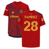 Jeizon Ramirez Real Salt Lake Match-Used #28 Red Jersey from the 2020 MLS Season