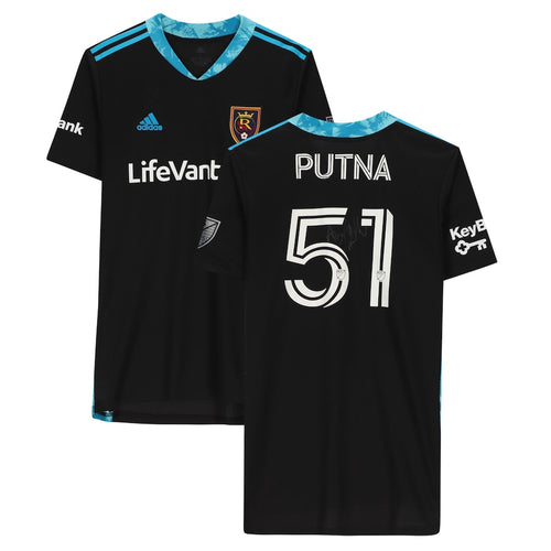 Andrew Putna Real Salt Lake Autographed Match-Used #51 Black Jersey from the 2020 MLS Season