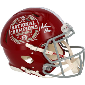 Najee Harris Alabama Crimson Tide Fanatics Authentic Autographed Riddell College Football Playoffs 2020 National Champions Logo Speed Authentic Helmet