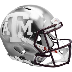 Texas A&M Aggies Unsigned Riddell FLASH Alternate Revolution Speed Authentic Football Helmet