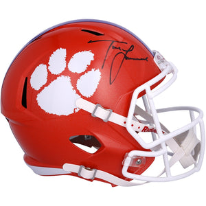 Trevor Lawrence Clemson Tigers Autographed Riddell Speed Replica Helmet