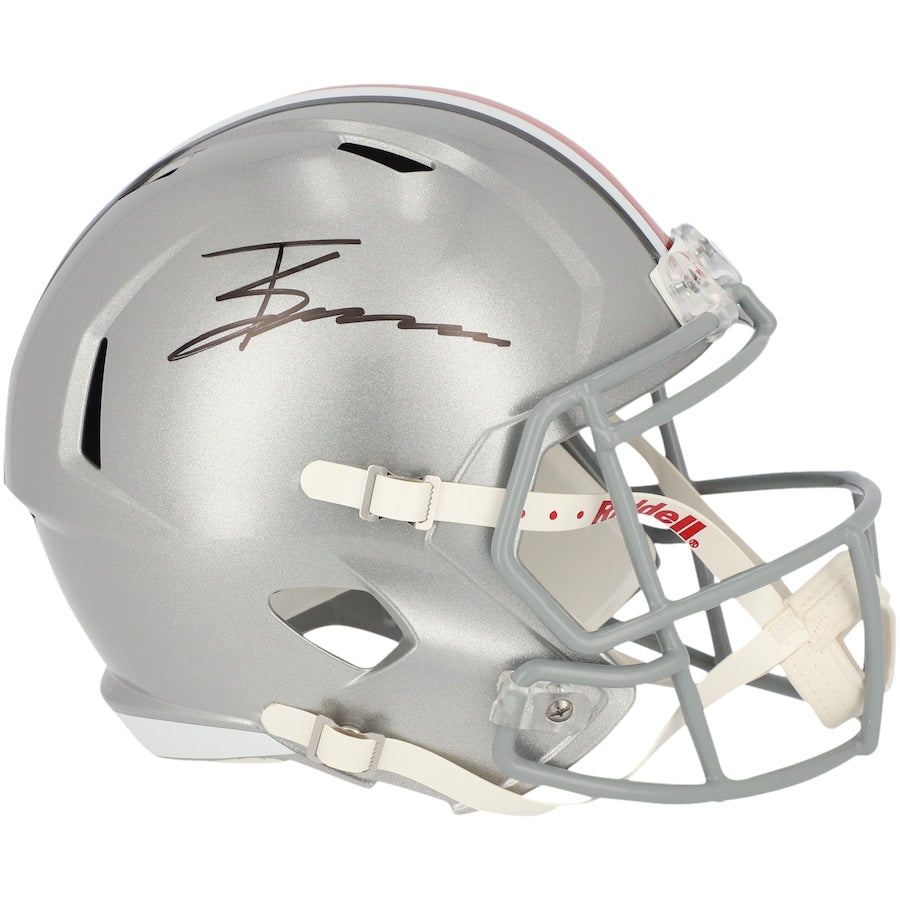 Trey Sermon Ohio State Buckeyes Autographed Riddell Speed Replica Helmet