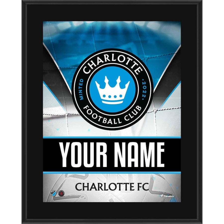 Charlotte FC 10.5'' x 13'' Personalized Sublimated Team Logo Plaque