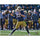 Ian Book Notre Dame Fighting Irish Autographed 8'' x 10'' Navy Jersey Passing Photograph with ''PLAY LIKE A CHAMPION TODAY!'' Inscription