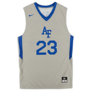 Air Force Falcons Nike Team-Issued #23 Gray Alternate Team Jersey from the Basketball Program - Size M