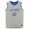 Air Force Falcons Nike Team-Issued #12 Gray Alternate Jersey from the Basketball Program - Size XL