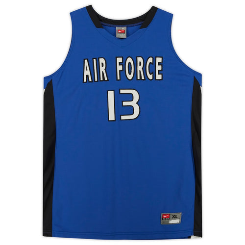 Air Force Falcons Nike Team-Issued #13 Royal & Black Jersey from the Basketball Program - Size XL