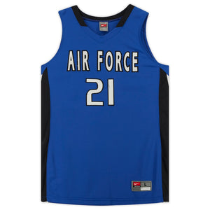 Air Force Falcons Nike Team-Issued #21 Royal & Black Jersey from the Basketball Program - Size L