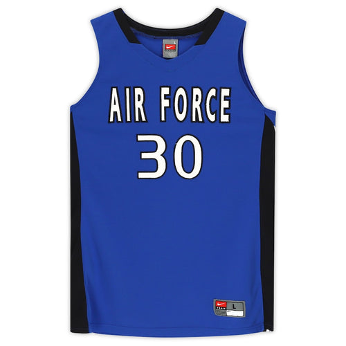 Air Force Falcons Nike Team-Issued #30 Royal & Black Jersey from the Basketball Program - Size L