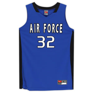 Air Force Falcons Nike Team-Issued #32 Royal & Black Jersey from the Basketball Program - Size L