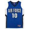 Air Force Falcons Nike Team-Issued #10 Royal White & Black Jersey from the Basketball Program - Size M