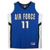 Air Force Falcons Nike Team-Issued #11 Royal White & Black Jersey from the Basketball Program - Size L