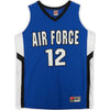 Air Force Falcons Nike Team-Issued #12 Royal White & Black Jersey from the Basketball Program - Size L