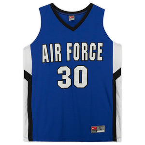 Air Force Falcons Nike Team-Issued #30 Royal White & Black Jersey from the Basketball Program - Size L
