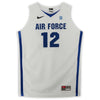 Air Force Falcons Nike Team-Issued #12 White Jersey with NCAA Patch from the Basketball Program - Size L