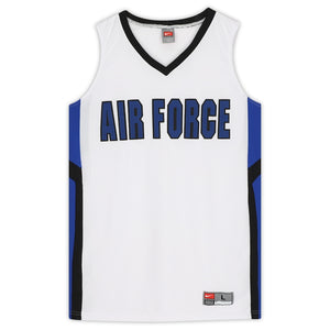 Air Force Falcons Team-Issued White and Black Jersey from the Basketball Program - Size L