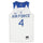 Air Force Falcons Nike Team-Issued #4 White Royal & Gray Jersey from the Basketball Program - Size S