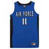 Air Force Falcons Nike Team-Issued #11 Royal & Black Jersey from the Basketball Program