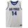 Air Force Falcons Team-Issued #14 White Jersey with Blue Collar from the Basketball Program