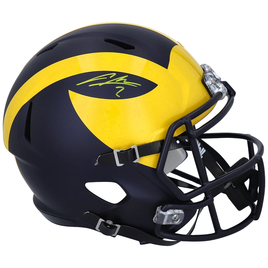 Charles Woodson Michigan Wolverines Autographed Riddell Speed Replica Helmet