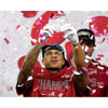 Patrick Surtain Alabama Crimson Tide Unsigned Holding Up Trophy Photograph