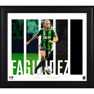 Diego Fagundez Austin FC 15'' x 17'' Player Panel Collage
