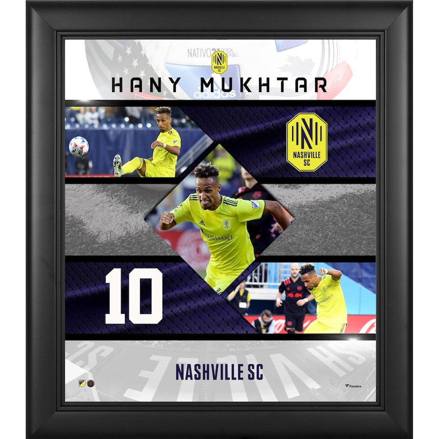 Hany Mukhtar Nashville SC Framed 15'' x 17'' Stitched Stars Collage
