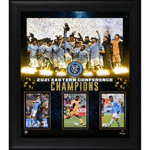New York City FC Framed 15'' x 17'' 2021 MLS Cup Eastern Conference Champions Collage