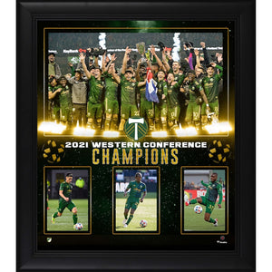 Portland Timbers Framed 15'' x 17'' 2021 MLS Cup Western Conference Champions Collage