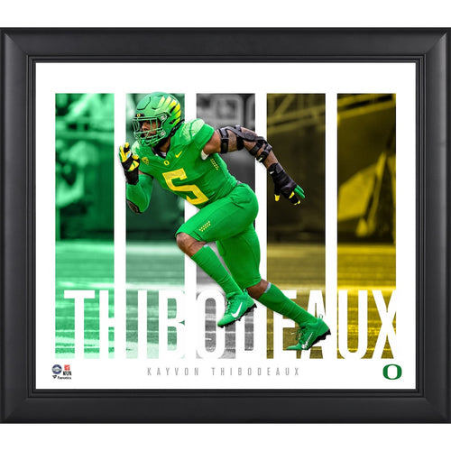 Kayvon Thibodeaux Oregon Ducks Framed 15'' x 17'' Player Panel Collage