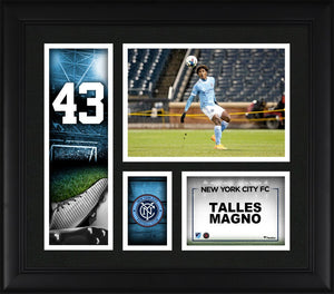 Talles Magno New York City FC Framed 15'' x 17'' Player Core Collage