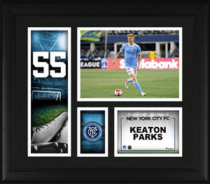 Keaton Parks New York City FC Framed 15'' x 17'' Player Core Collage