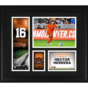 Héctor Herrera Houston Dynamo FC Framed 15'' x 17'' Player Core Collage