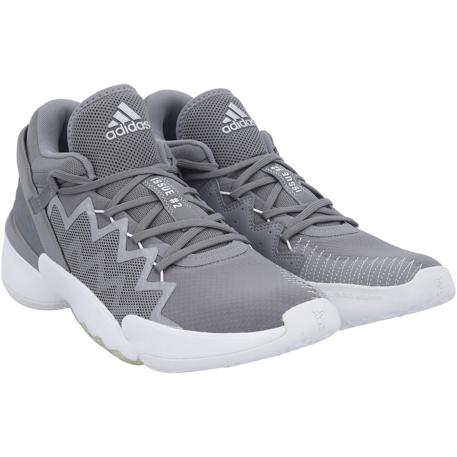 Gray Kansas Jayhawks Team-Issued Adidas Don 2 Shoes from the Basketball Program - Size 11
