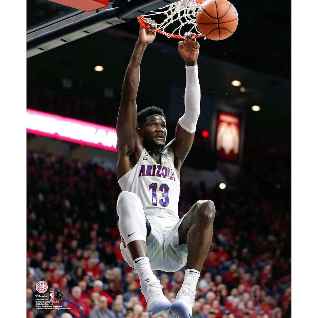 Deandre Ayton Arizona Wildcats Unsigned Dunking Photograph