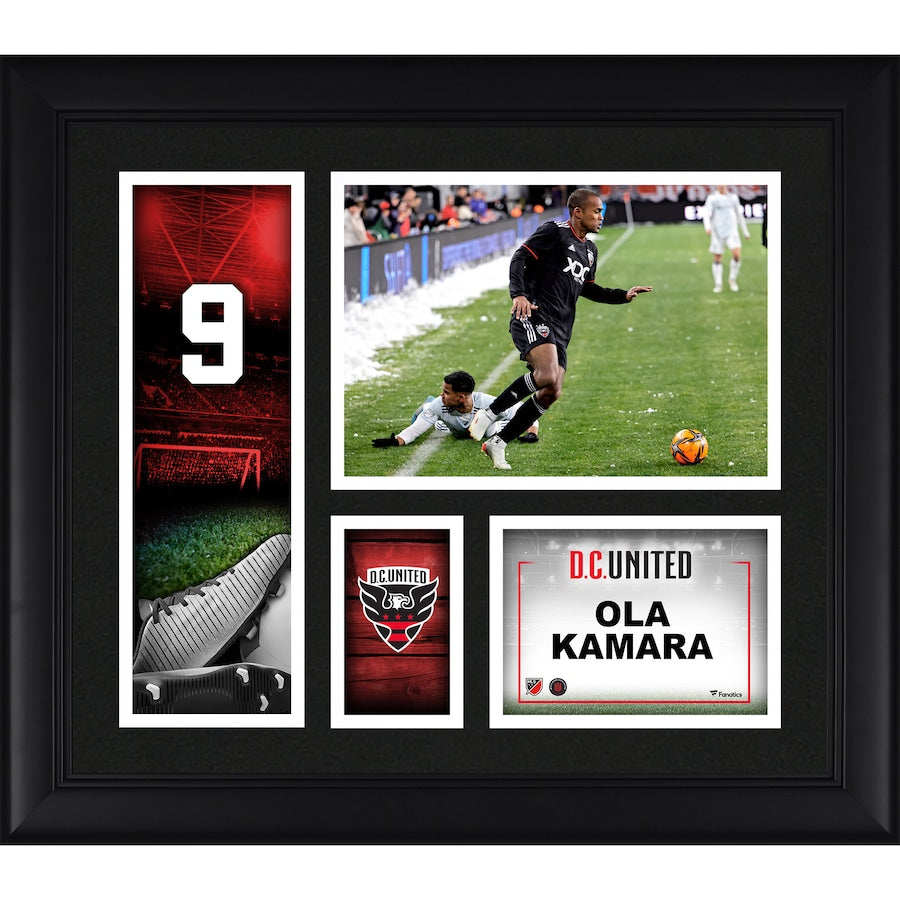 Ola Kamara D.C. United Framed 15'' x 17'' Player Core Collage