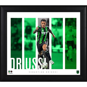 Sebastián Driussi Austin FC Framed 15'' x 17'' Player Panel Collage