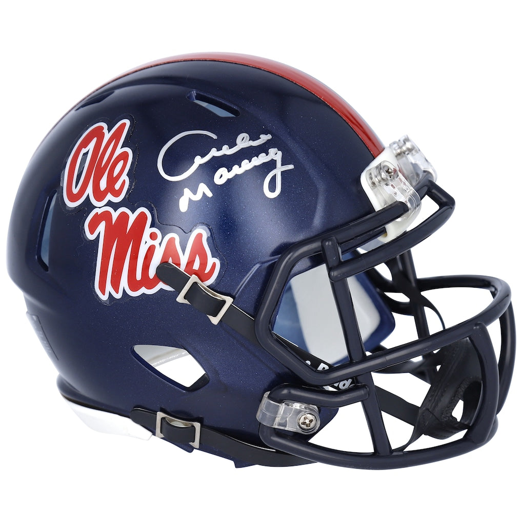 Archie Manning Ole Miss Rebels Autographed Riddell Speed Mini Helmet