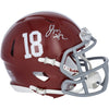 Jalen Milroe Alabama Crimson Tide Autographed Riddell Speed Mini Helmet