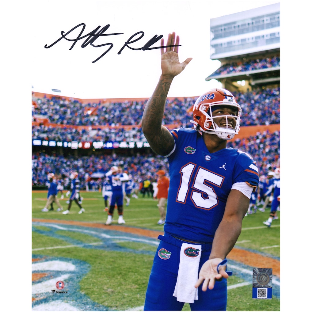 Anthony Richardson Florida Gators Autographed 8'' x 10'' Gator Chomp Photograph