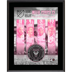 Inter Miami CF 10.5'' x 13'' First-Ever Audi 2022 MLS Cup Playoffs Clinch Sublimated Plaque