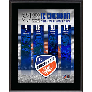 FC Cincinnati First-Ever Audi 2022 MLS Cup Playoffs Clinch 10.5'' x 13'' Sublimated Plaque