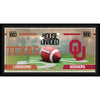 Texas Longhorns vs. Oklahoma Sooners Framed 10'' x 20'' House Divided Football Collage