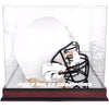 Kansas State Wildcats 2022 Big 12 Football Conference Champions Mahogany Helmet Logo Display Case