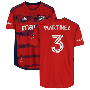 Jose Martinez FC Dallas Autographed Match-Used #3 Red Jersey from the 2022 MLS Season