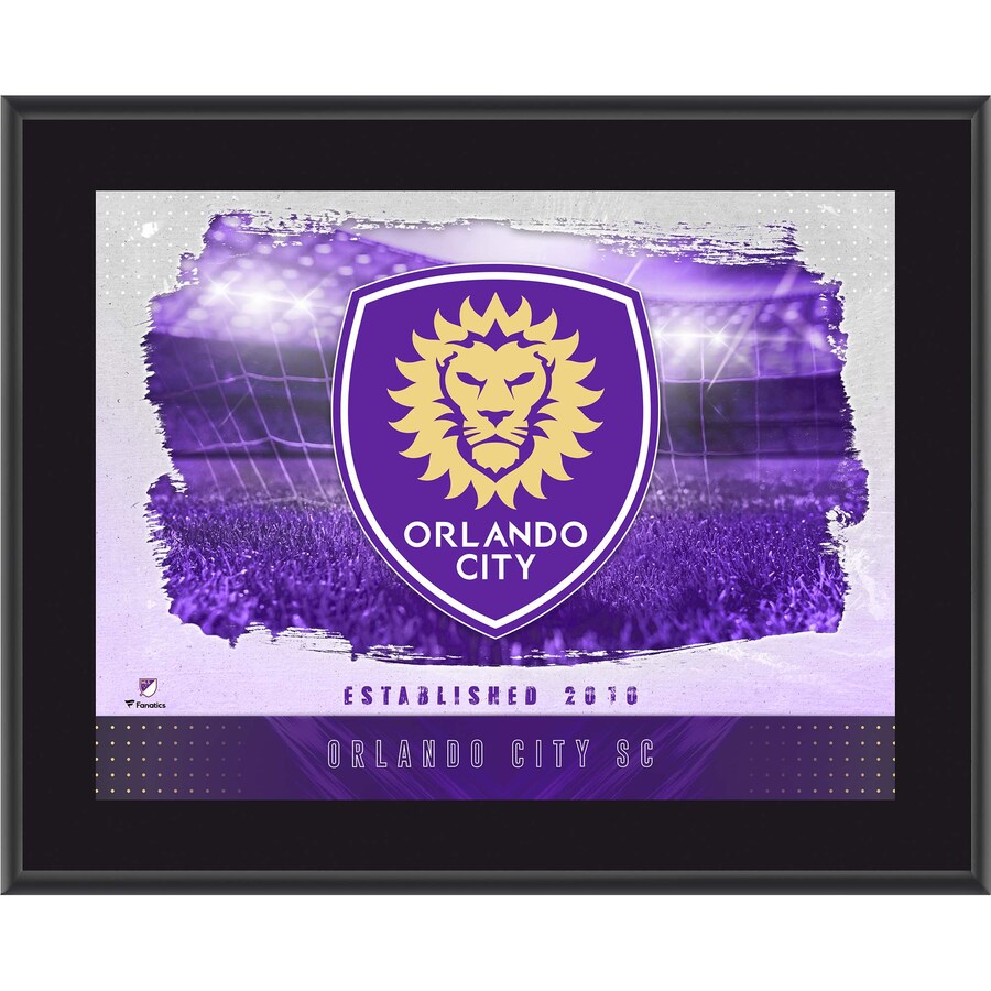 Orlando City SC 10.5'' x 13'' Sublimated Horizontal Team Logo Plaque