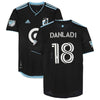 Abu Danladi Minnesota United FC Autographed Game-Used #18 Black Jersey from the 2022 MLS Season