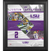 Justin Jefferson LSU Tigers Framed 15'' x 17'' Stitched Stars Collage