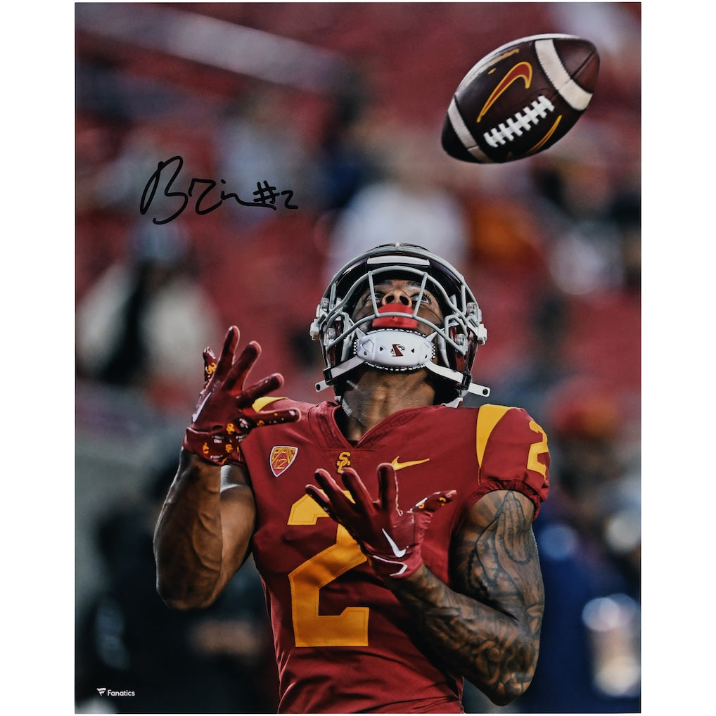Brenden Rice USC Trojans Autographed 16'' x 20'' Catching Photograph