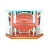 Octagon Football Display Case with Walnut Moulding
